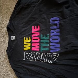 Zumba Fitness Black Graphic T-Shirt